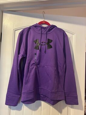 Under Armour Purple Hoodie with Black Logo